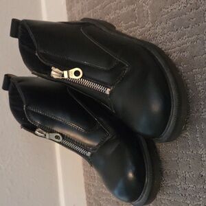 Dr. Martens Vintage Black Zipper Ankle Booties Made In England